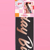 Birthday Bitch Sash - Black Glitter & Rose Gold Sash