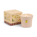 Paddywax Bistro Embossed Ceramic 8.0oz Candle - Meyer Lemon