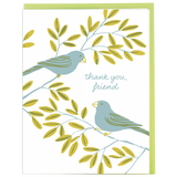 Little Blue Birds Thank You Card