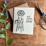 Get Well Soon Cat Illness Empathy Card