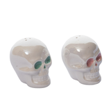 Iridescent Skull Salt & Pepper Shakers