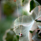 Tiny Calico Cat Head Necklace