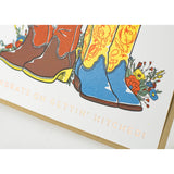 Country Boots Gettin' Hitched Wedding Card