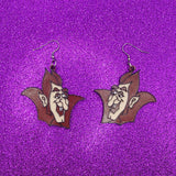 3D Printed Cereal Monster Vampire Earrings
