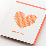 Knit Heart Cozy Love/Anniversary Card