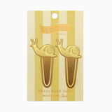 Vintage Sass Brass Page Tabs -  What The Shell