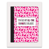 All-Time Favorite Subject Love/Anniversary Card