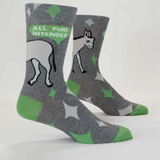 Blue Q Men's Socks 'All Puns Intended'