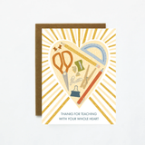 Whole Heart Teacher Thank You Card