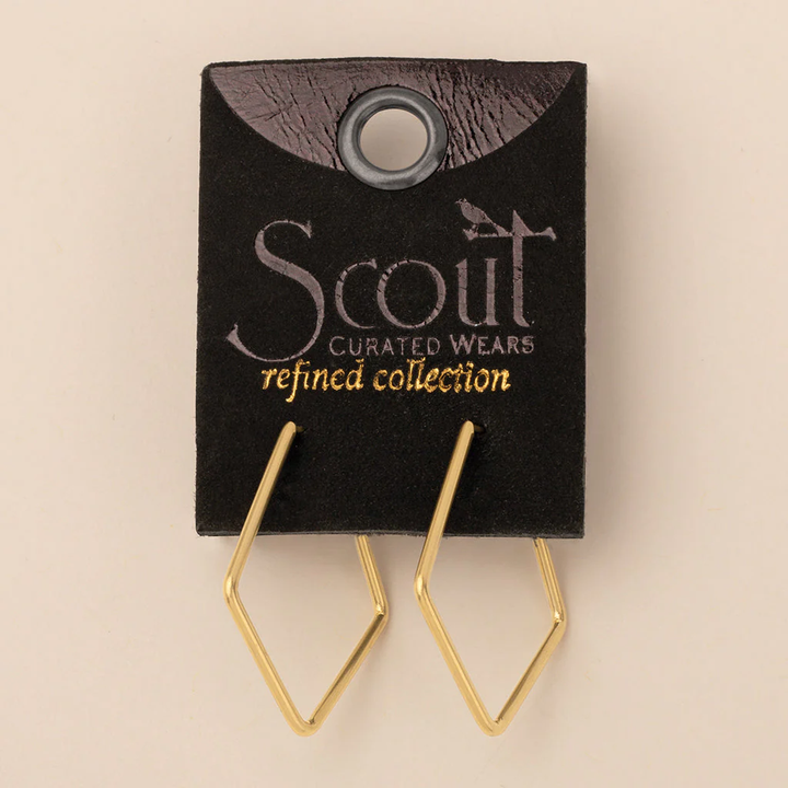 Scout Curated Wears Refined Earring Orion Diamond Hoop Gold