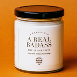 Whiskey River Soap Co. 6.5oz. Candle - A Real Badass