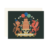 Crest Birthday Card
