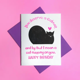 Cat Nap Birthday Card