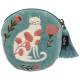 Danica & Now Designs Embroidered Coin Pouch - Catbloom