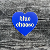 Heart Shaped Sticker - Blue Cheese