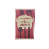Large Linen Book Storage Box - The Secret of Cooking