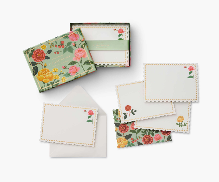 Rifle Paper Roses Stationery Set