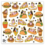 The Swear Jar Sticker Sheet -  Nudes & Foods
