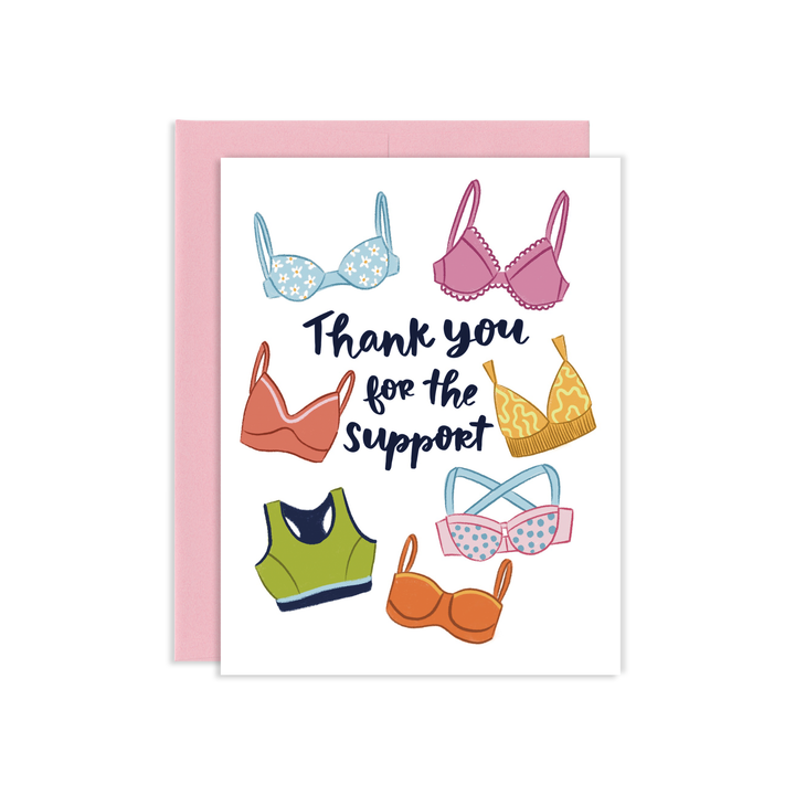 Thank You Support Bra Card