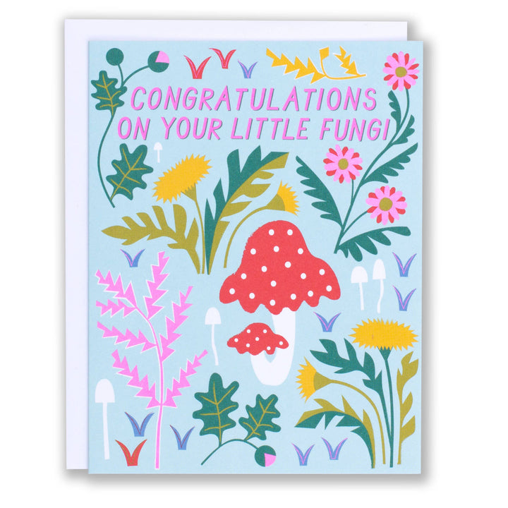 Congratulations Little Baby Fungi Note Card