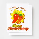 Still The Hottest Happy Anniversary Risograph Card