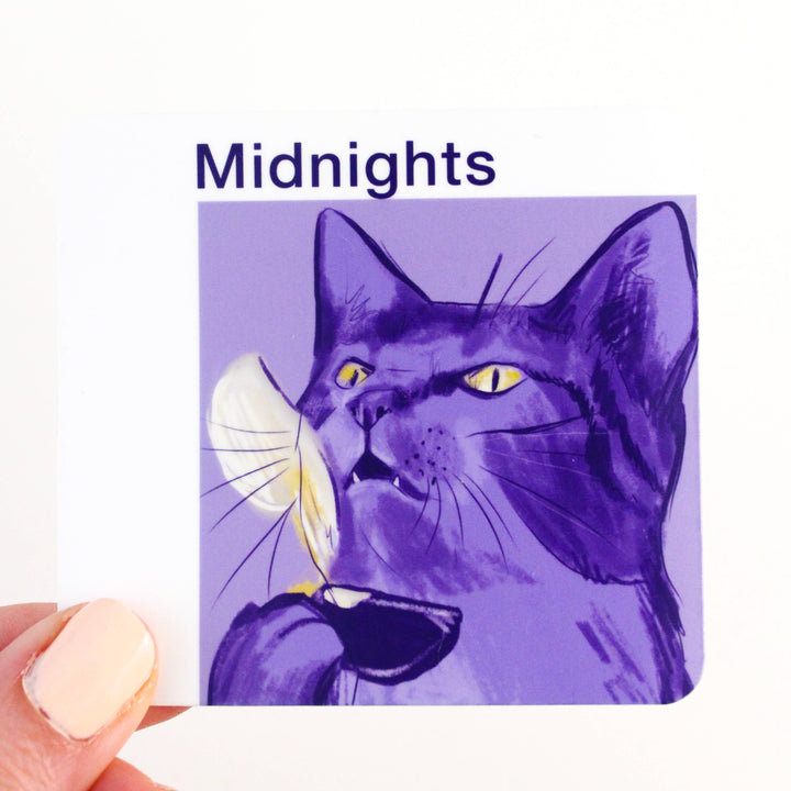 Swiftie Cat "Midnight's" Vinyl Sticker