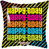 Many B-Days Gellibean Neon Balloon