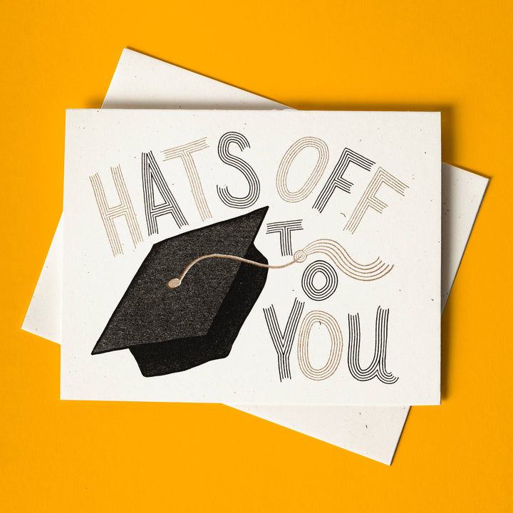 Bromstad Printing Graduation Card Hats Off