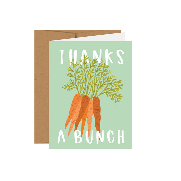 Pippi Post Thank You Card a Bunch Carrots