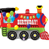 Birthday Party Train Foil Balloon