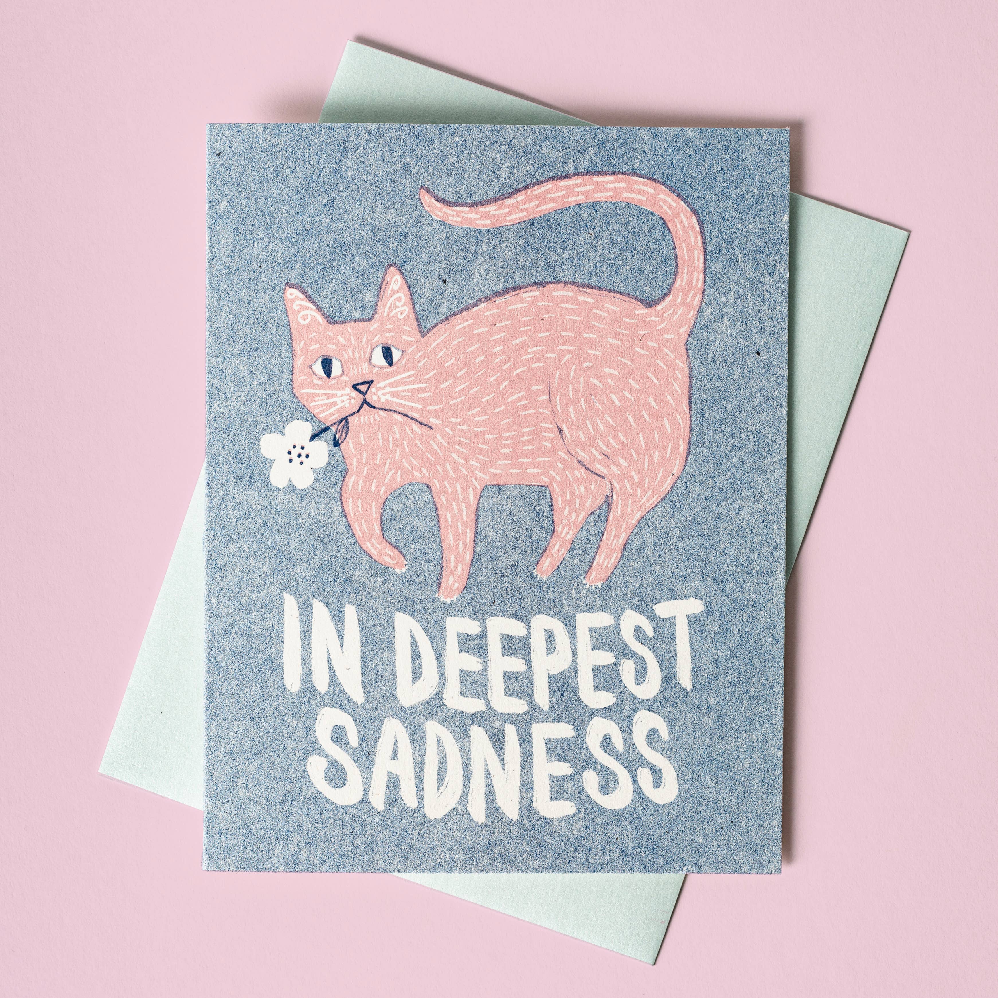 Bromstad Printing Sympathy Card Cat