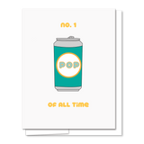 No. 1 Pop - Illustrated Funny Father's Day Card