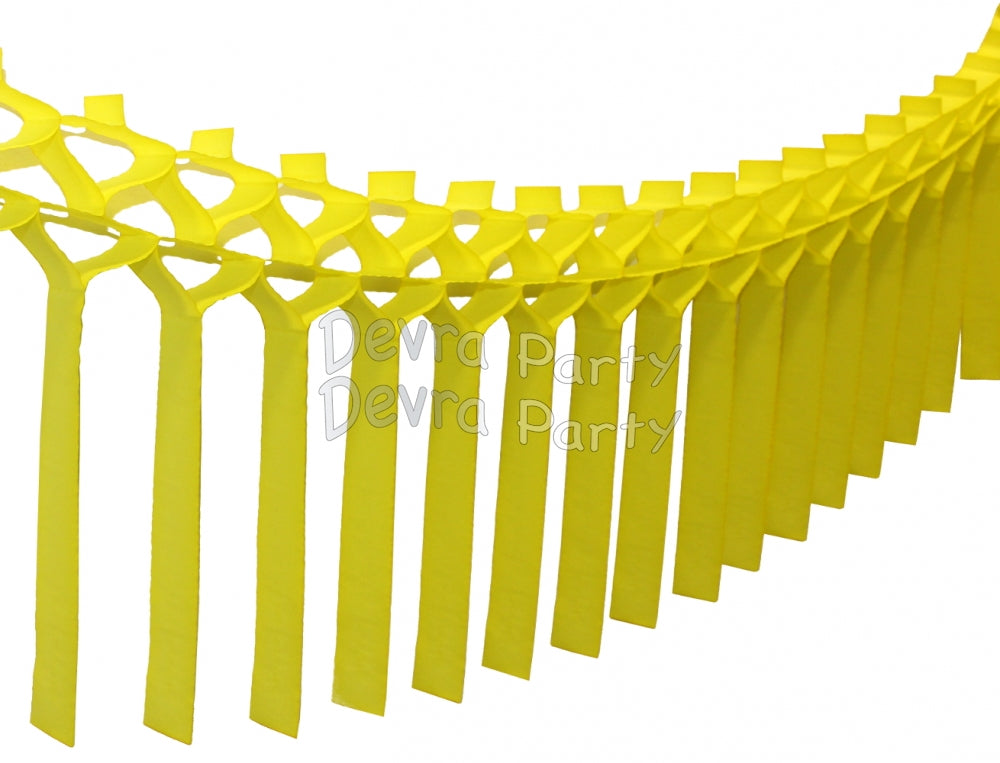 Streamer Tissue Paper Garland Decoration (Multiple Colors Available)