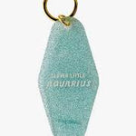 Golden Gems Zodiac Hotel Keychain - Aquarius
