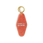 Golden Gems Zodiac Hotel Keychain - Gemini