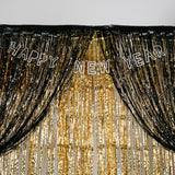 SIlver Glitter Happy New Year Garland