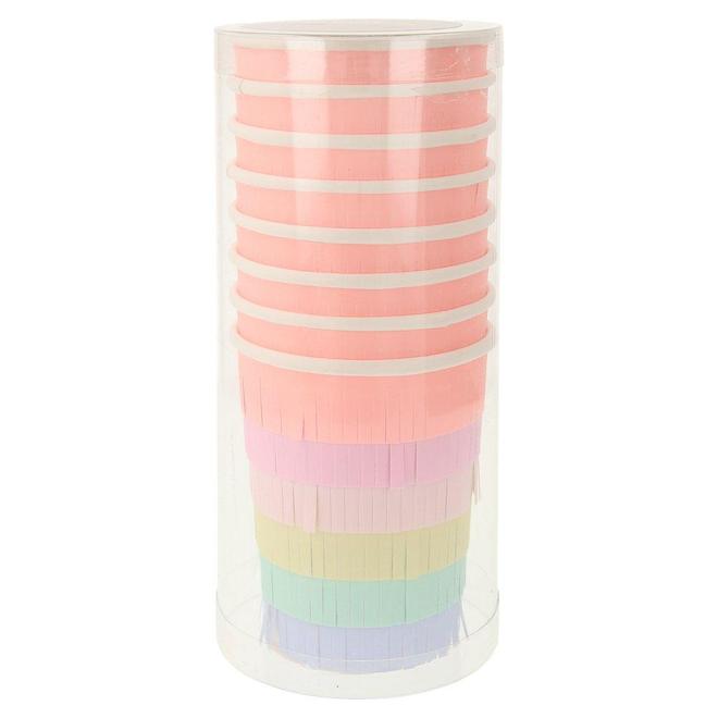 Meri Meri Pastel Fringe Rainbow Sun Cups