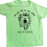 Though She Be But Little Lion Kids Tshirt