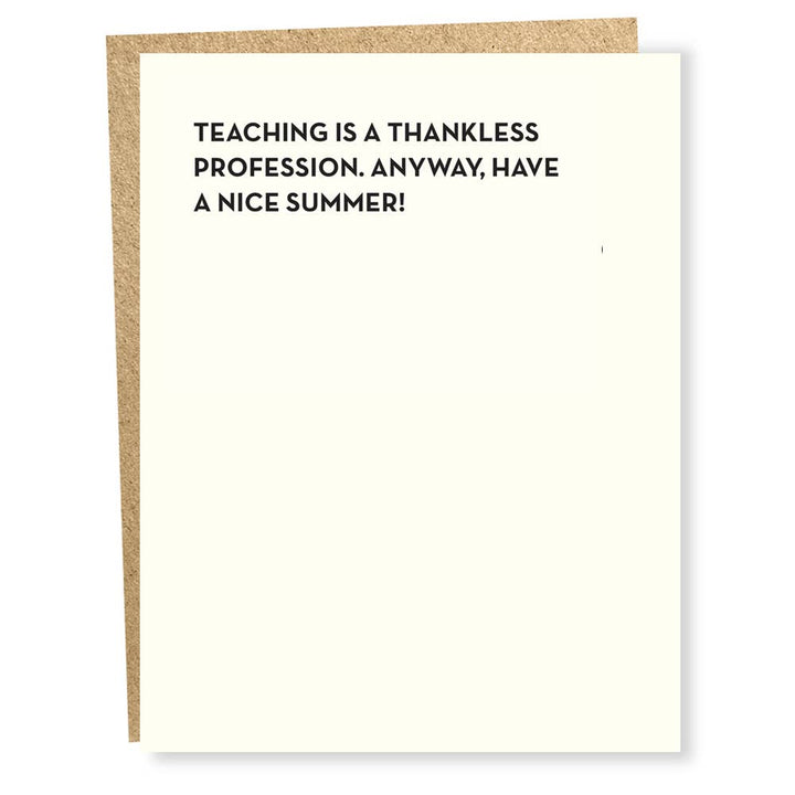 Thankless Card