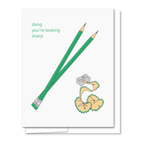 Looking Sharp - Illustrated Funny Love Card