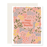 Beautiful Meadow Floral Birthday Card