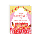 Foxes in Bed Valentine