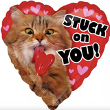 28" Stuck On You Valentine's Day Heart Balloon