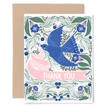 Gingiber Thank You Card Blue Bird Barn Swallow