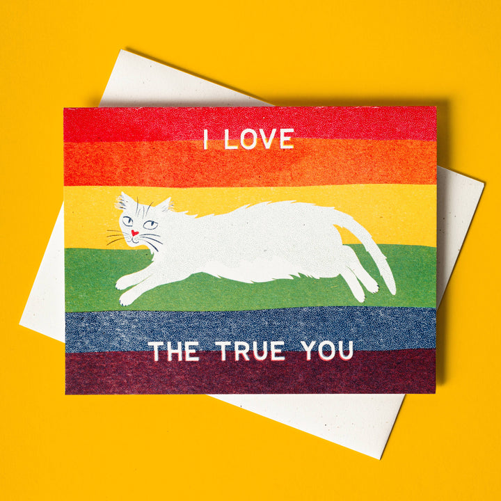 Bromstad Printing Love Card the True You Cat
