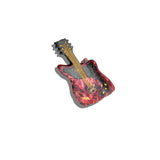 Hand-painted Electric Guitar Hair Claw Clip
