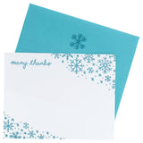 Snowflakes Note Cards with Letterpress Envelopes