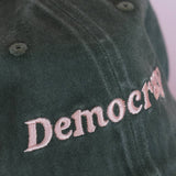 Idlewild Embroidered Washed Green Color Hat - Democracy