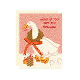 Honking Goose Holiday Card