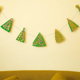 Midcentury Trees Sewn Garland